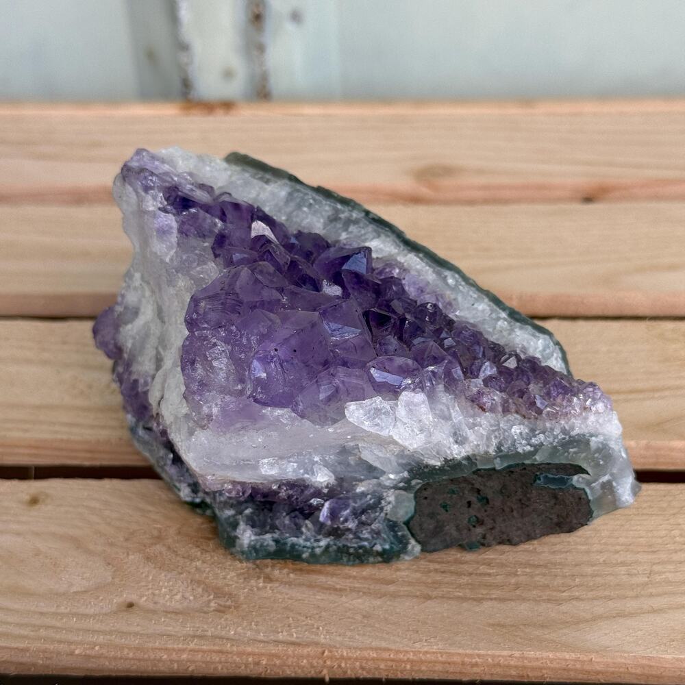 Amethyst Crystal Deep Purple Geode Rock Piece